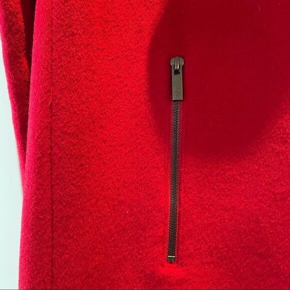 ZAC Zac Posen Julienne Crimson red wool coat - Picture 5 of 16